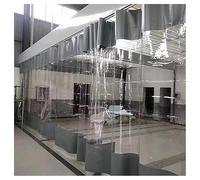 Rideau en vinyle résistant - Panneau transparent imperméable pour une utilisation en extérieur - Idéal pour les terrasses et les stations de lavage de voitures industrielles - Bâche de 4,5 x 2,8 m