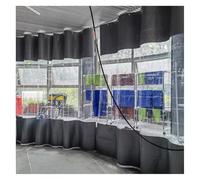 Rideau en Vinyle Transparent Ultra-résistant avec œillets, pour Une Utilisation Industrielle en Aire de Lavage et en extérieur, idéal pour la Protection des pergolas, vérandas et gazebos.