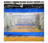 Rideau en Vinyle Transparent Ultra-résistant avec œillets, pour Une Utilisation Industrielle en Aire de Lavage et en extérieur, idéal pour la Protection des pergolas, vérandas et gazebos.