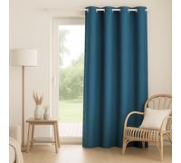 Rideau Enduit Effet Lin Occultant 100%