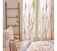 Rideau Enfant Ballerines - Tufy Blanc Multicolore 140x260