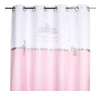 Rideau enfant - princesse ruban rose 140x260
