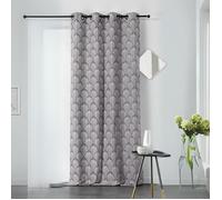 Rideau esprit art nouveau Gris clair 140x240 cm