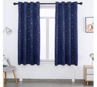 Rideau étoiles opaque Rideau à œillets pour salon chambre à coucher chambre d'enfant, LxH : 132x160cm