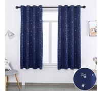 Rideau étoiles opaque Rideau à œillets pour salon chambre à coucher chambre d'enfant, LxH : 132x213cm