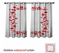 Rideau Extérieur - Anshesix - Tirée À La Main - Temples De Montagnes - Katmandou - W72 X L63 - Color09 Multicolore