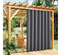 Rideau Exterieur Terrasse, Rideau Pergola Extérieur Occultants À Double Œillet À Isolation Thermique pour Jardin Terrasse Pavillon Balcon (Color : Gray, Size : 4x2.5m/13.1x8.2ft)