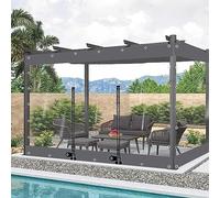 Rideau extérieurs imperméables,panneaux latéraux transparents gazebo avec Fermeture À Glissière Panneau Latéral de Bâche,rideaux de bâche Claire,rideaux de pluie Partition,W×H-2×2.5m(6.6*8.2ft)