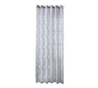 Rideau Feuilles Simple Face Imprimé, Polyester, Voilage pour Salon | Vitrines de Boutique et Séjour, Style Mode Créatif, Finition Perforée, Usage Hiver