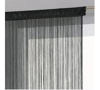 Rideau Fil 90 x 200 cm Atmosphéra - Noir