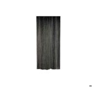 Rideau fil de porte en polyester noir