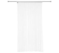 Atmosphera Rideau de fils unis et colorés Guopo 90x200 cm Ivoire