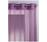 Rideau Filet Prune - Marque - Modèle - Violet - Synthétique - Rideau - Intérieur