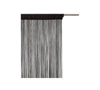 Atmosphera Rideau fils Voilage Polyester Noir 90 x 200 cm