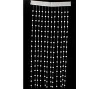 Rideau de Boules de Coton ""Neige"" 90x200cm Blanc
