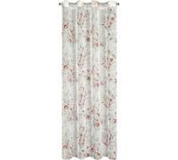 Rideau fini Ava 140x250 rose or sur une boucle Eurofirany
