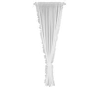 Rideau fini Kathy 140x270 blanc sur bande + reliure Eurofirany