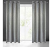Rideau fini sur œillets 135x250 acier en tissu plus épais Rossie Eurofirany