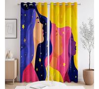 Rideau Fournitures de Chambre Personnages de Dessin animé Personnes Coloré La Taille du Rideau est 140 x 200cm,Il y a Deux pièces à l'intérieur, pour Salon
