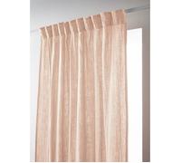 Rideau galon fronceur 140 x 240 cm - double gaze de coton - uni gaïa rose clair