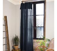 Rideau Gaze de Coton Ajustable 140x300 cm Marine
