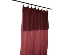 Rideau Gaze de Coton Ajustable - Rideau Voilage 140 x Max 300 cm Doux et Confortable [ Rideaux et Draperies intérieurs ] (Bordeaux)