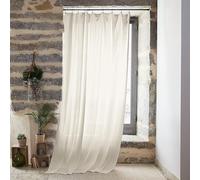 Rideau Gaze de Coton Ajustable - Rideau Voilage 140 x Max 300 cm Doux et Confortable [ Rideaux et Draperies intérieurs ] (Beige Pampa)