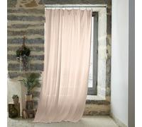 Rideau Gaze de Coton Ajustable - Rideau Voilage 140 x Max 300 cm Doux et Confortable [ Rideaux et Draperies intérieurs ] (Guimauve)