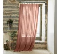 Rideau Gaze de Coton Ajustable - Rideau Voilage 140 x Max 300 cm Doux et Confortable [ Rideaux et Draperies intérieurs ] (Rose Pêche)