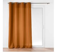 Douceur d'Intérieur Rideau à Oeillets (140 x 280 cm) Soline Camel, Polyester Uni