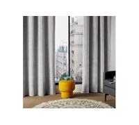 Atmosphera Créateur d'intérieur - Rideau Tamisant "Lilou" 140x260cm Gris Gris G