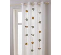 VERTBAUDET Rideau tamisant Guirlande Hanoï écru 135X180