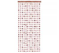 Rideau - Guirlande en forme de cœur, or rose, 100 x 245 cm