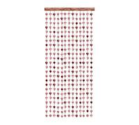 Rideau - Guirlande en forme de cœur, or rose, 100 x 245 cm