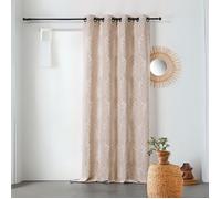 Rideau imprimé feuille de palmier Naturel 140x240 cm