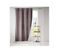 Rideau Isolant à Oillets "Icemount" 140x260cm Taupe