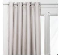 Atmosphera – Rideau isolant à œillets Eliat – 140x260 cm – Beige lin – Doublure polaire