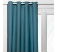 Atmosphera - Rideau isolant Neal à œillets - doublure polaire - 140x260 cm - Bleu égéen