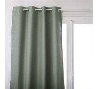 Rideau isolant occultant bleu/vert 140x260 Atmosphera Gris clair G