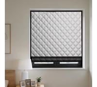 Rideau Isolant pour Fenêtre en Hiver Ajustable 100 x 145 cm Coupe Vent et Insonorisant Isolant Thermique Film Auto Adhésif for Chambre à Coucher Fe Salon, Argent