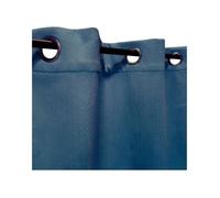 Rideau isolant thermique à œillets, 140x240cm velours frappé indigo - prêt à accrocher, Atout Ciel