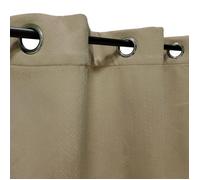 Rideau isolant thermique - Elégance - Taupe - 140 x 240 cm - Œillets ronds - 100% polyester
