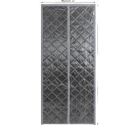 Rideau isolant thermique magnétique, forme rectangulaire, installation facile, gris clair