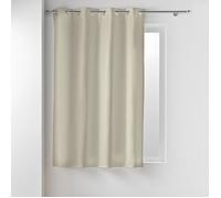 Douceur d'Intérieur – Rideau isolant thermique Micropolar – Œillets – 135 x 180 cm – Lin