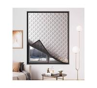 Rideau isolant thermique pour porte, Kit de couverture fenêtre isolé par graphène, sans crochet ni boucle perçage, tailles multiples(W150xH140cm)