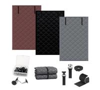 Rideau isolant thermique pour porte, La couverture isolante de fenêtre est disponible en plusieurs tailles et multicolores(Black,W160 x H220cm)