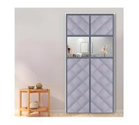 Rideau isolant thermique pour porte, Rideau de porte à isolation thermique magnétique multicolore, plusieurs tailles(Gray,150 * 200cm)
