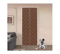 Rideau isolant thermique pour porte, Rideau de porte magnétique multicolore plusieurs tailles(Brown,110cmx220cm)