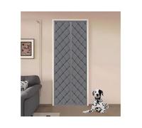 Rideau isolant thermique pour porte, Rideau de porte magnétique multicolore plusieurs tailles(Gray,140cmx210cm)
