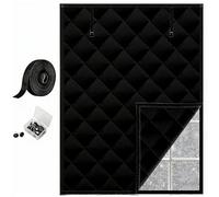 Rideau Isolation De Fenêtre Contre Le Froid Et La Chaleur, Couverture Isolante Réutilisable, Kit De Housses Isolante Thermique Pour Fenêtres De Grenier Caravane(Noir,W90xH90cm)